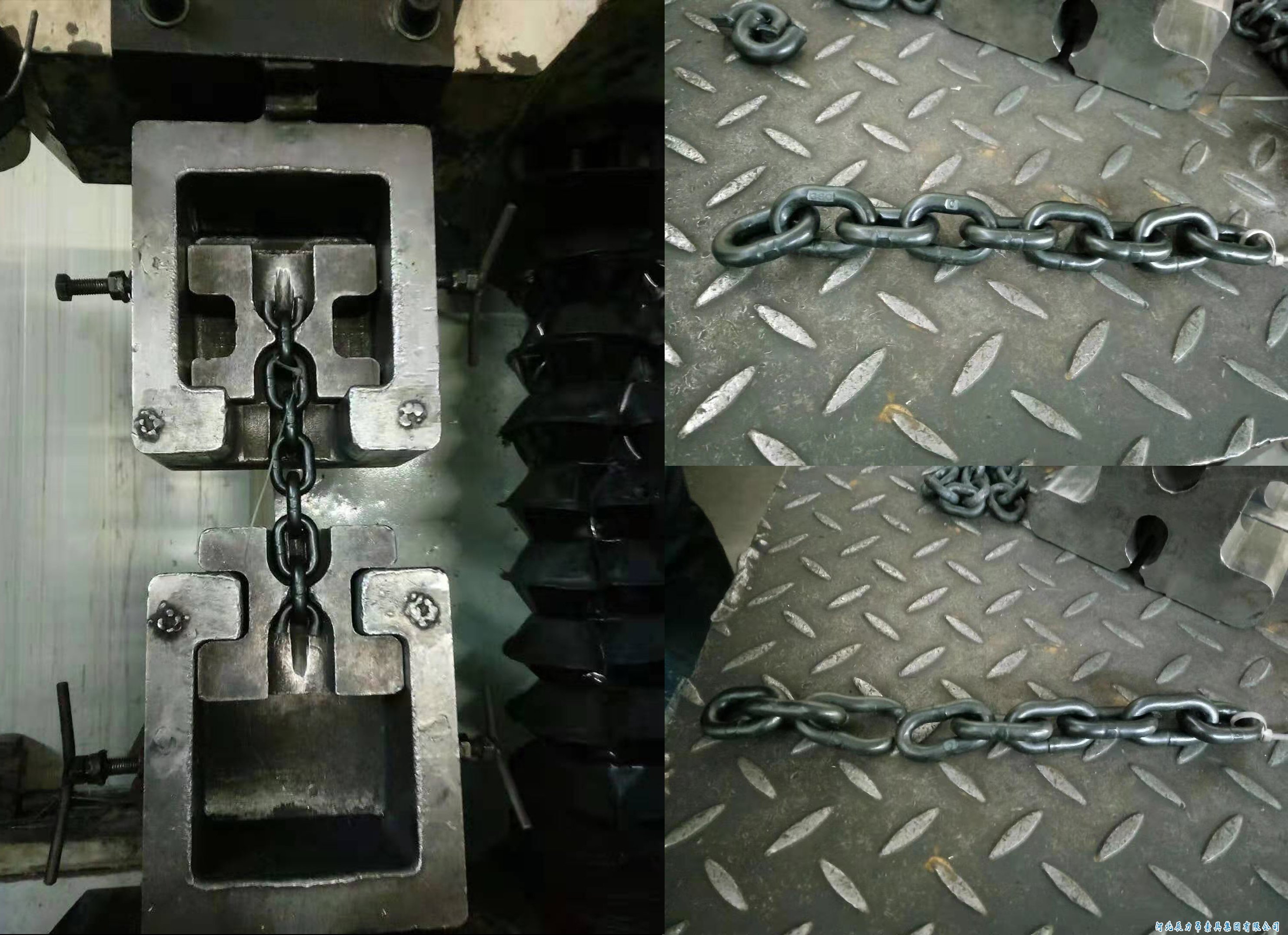 80級(jí)起重鏈條破斷測(cè)試，大貨隨機(jī)抽取測(cè)試，檢測(cè)結(jié)果杠杠滴